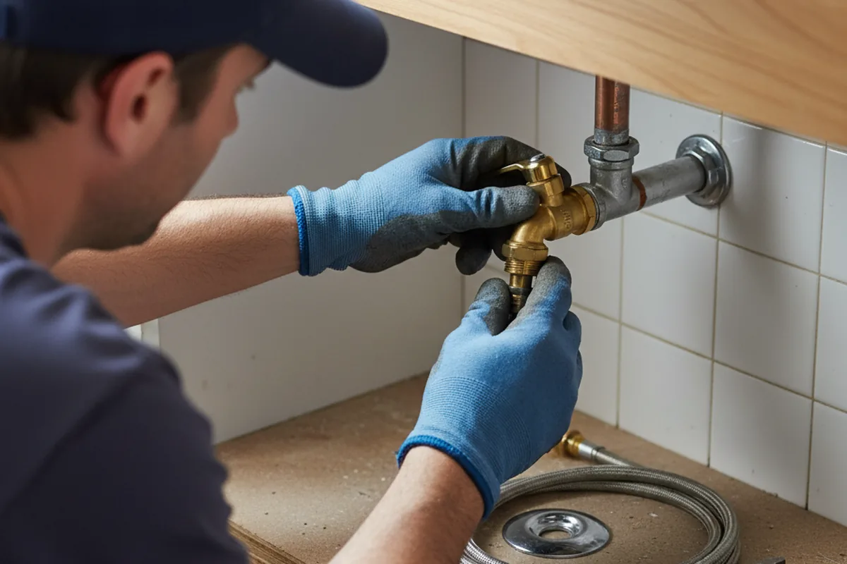 Shutoff valve and fitting work during Emergency Plumbing in Junction City